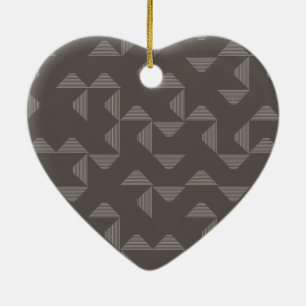 Simple, modern, trendy geometric graphic pattern ceramic tree decoration