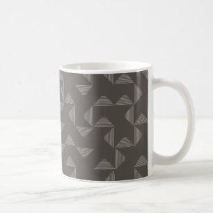 Simple, modern, trendy geometric graphic pattern coffee mug
