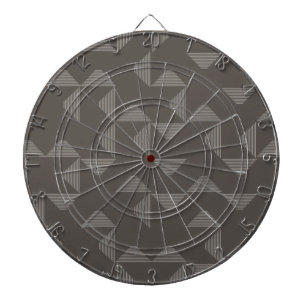 Simple, modern, trendy geometric graphic pattern dartboard