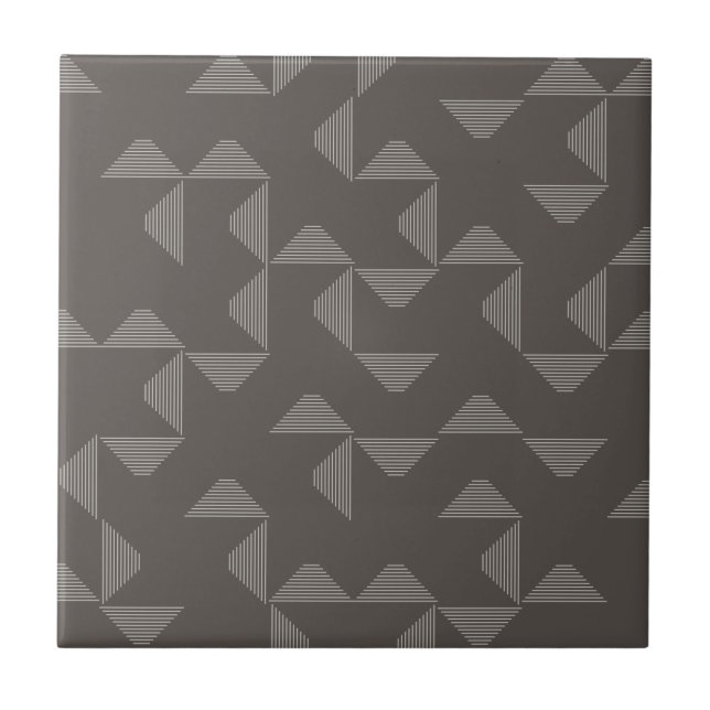 Simple, modern, trendy geometric graphic pattern tile (Front)