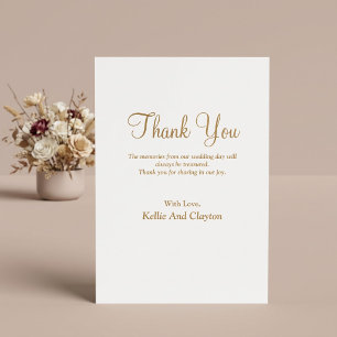 Simple Modern Type Thank You Card