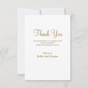 Simple Modern Type Thank You Card