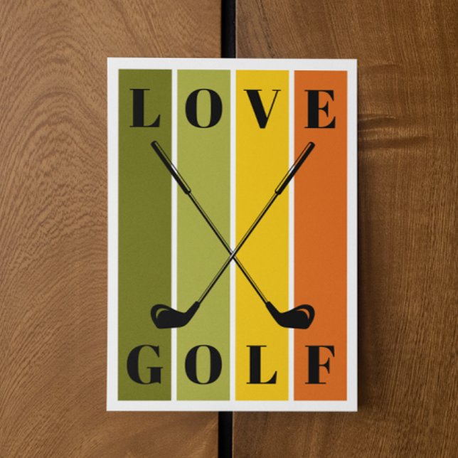Simple Modern Typography Golf Blank Card (Creator Uploaded)