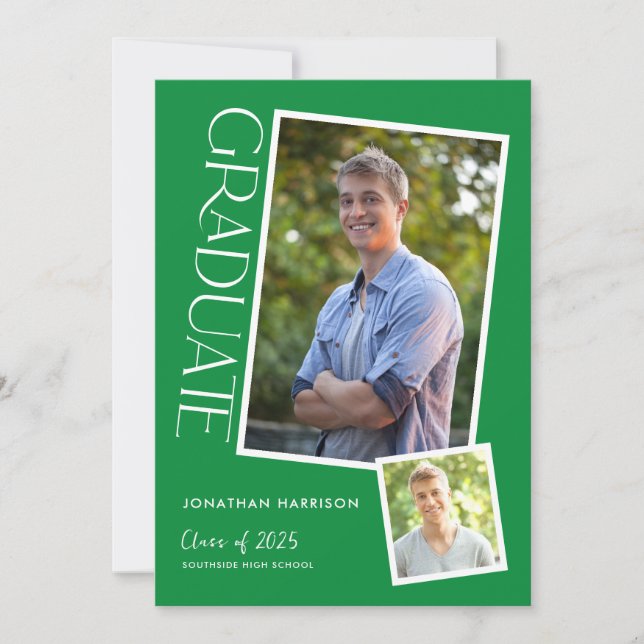 Simple Modern Typography Graduation Party Invitation (Front)