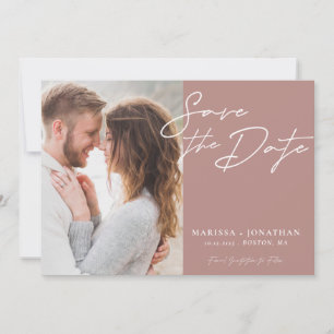 Simple Modern Typography Photo Save The Date