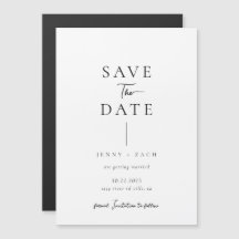 Simple Modern Typography Photo Wedding 