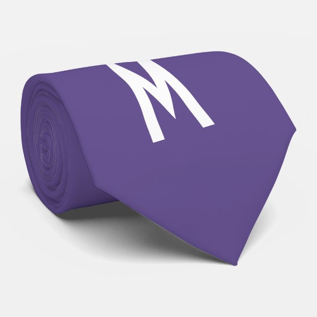 Simple Modern Ultra Violet Tie (Rolled)