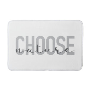 Simple, modern, urban, cool design Choose Nature Bath Mat