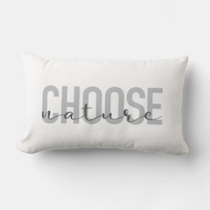 Simple, modern, urban, cool design Choose Nature Lumbar Cushion