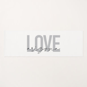 Simple, modern, urban, cool design Love Arizona Yoga Mat