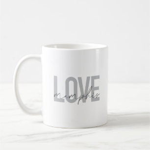 Simple, modern, urban, cool design Love Memphis Coffee Mug