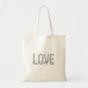 Simple, modern, urban, cool design Love Memphis Tote Bag