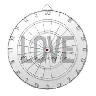 Simple, modern, urban, cool design Love Minnesota Dartboard