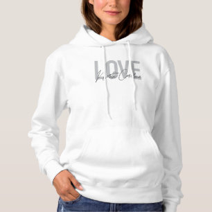 Simple, modern, urban design Love North Carolina Hoodie