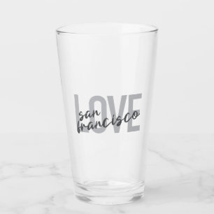 Simple, modern, urban design Love San Francisco Glass