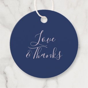 Simple Modern Wedding Favour Thank you Gift Tags