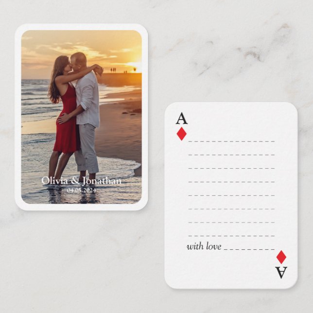 Simple Modern Wedding Guest Book/ Signing Cards (Front/Back)