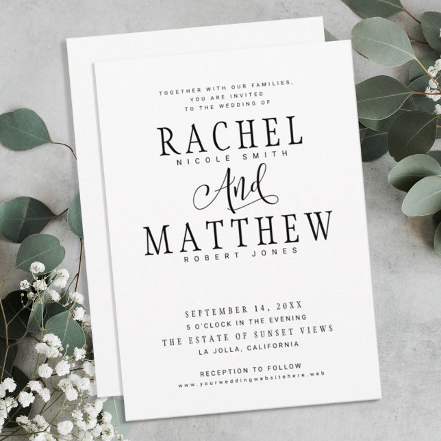 Simple&Modern Wedding Invitation (Creator Uploaded)
