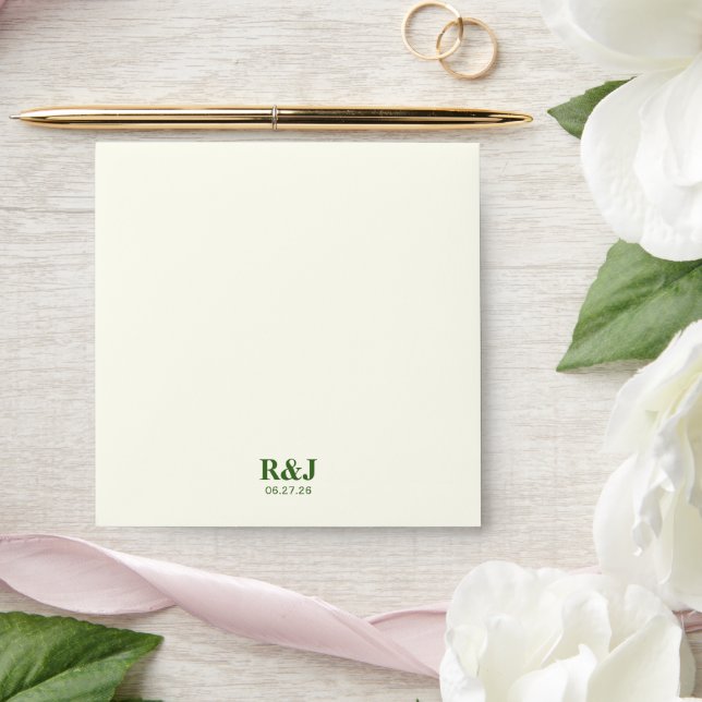Simple Modern Wedding Monogram Envelope (Wedding)