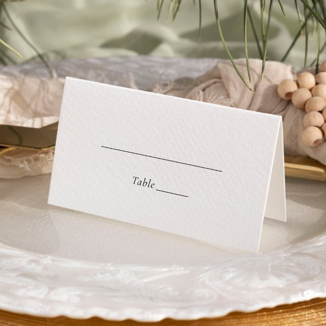 Simple Modern Wedding Place Card (Creator Uploaded)
