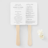 Simple Modern Wedding Program