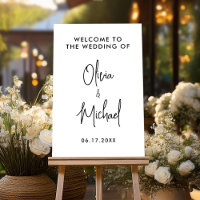 Simple Modern  Wedding Welcome