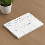 Simple Modern Weekly Tasks Organiser Tear-Away Notepad<br><div class="desc">Enhance your brand's presence and professionalism with this simple minimalist weekly task organiser tear-away notepad. This modern and simple notepad is a versatile solution, serving as a to do list, desk pad, and weekly calendar planner all in one. Ideal for corporate promotional supplies, this customisable notepad allows you to seamlessly...</div>