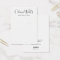 Simple Modern White Earring Display Card