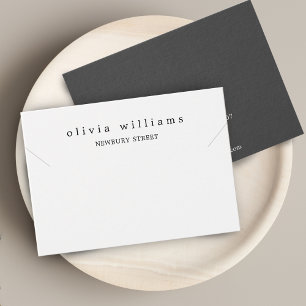 Simple Modern White Necklace Bracelet Display Card