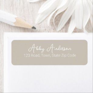 Simple Modern White Script   Sand