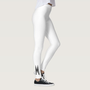 Simple Modern White Snow Leggings