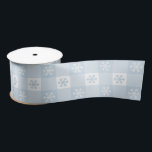 Simple Modern Winter Snowflake Christmas Holiday Satin Ribbon<br><div class="desc">Simple Modern Winter Snowflake Christmas Holiday Ribbon features a pattern of blue and white snowflakes on a chequerboard background. Traditional Christmas holiday pattern perfect for holiday gift wrapping. Suitable for family,  friends,  corporate and more. Designed by Evco Studio www.zazzle.com/store/evcostudio</div>