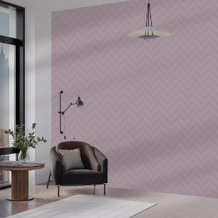 Simple Modern Woven Fabric Herringbone Pattern Wallpaper