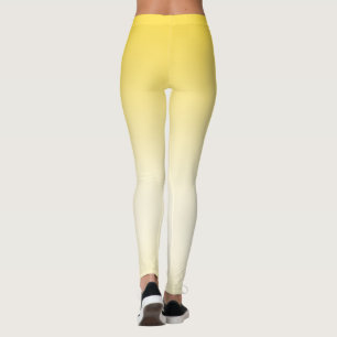 Simple Modern Yellow colour Gradient Leggings
