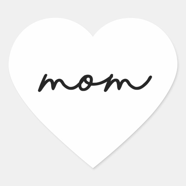 Simple Mom Love Sticker | Mother's Day (Front)