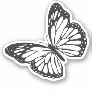Simple Monarch Butterfly silhouette