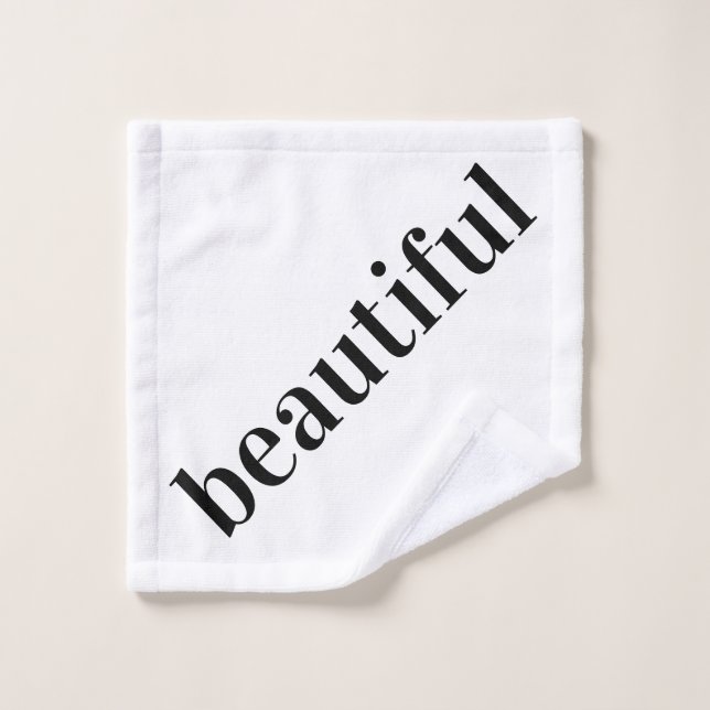 Simple Monochrome Beautiful Wash Cloth (Wash Cloth)