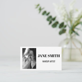 Simple Monochrome Beauty Business Card