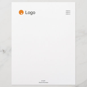 Simple Monochrome Corporate Custom Letterhead