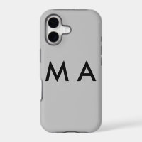 Simple monogram add your name letter man minimal t