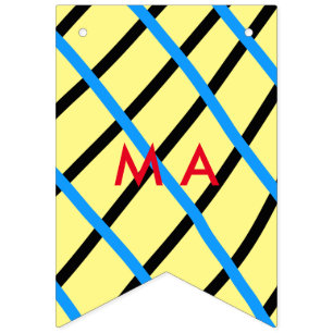 Simple monogram add your name letter man minimal t bunting 