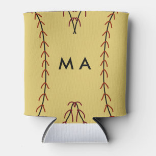 Simple monogram add your name letter man minimal t can cooler