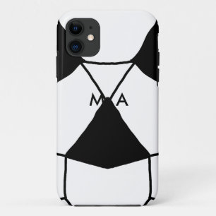 Simple monogram add your name letter man minimal t Case-Mate iPhone case