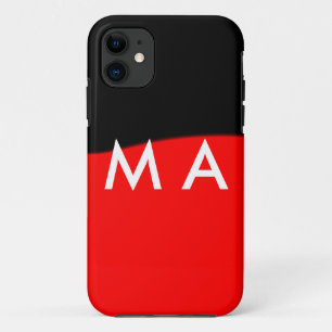 Simple monogram add your name letter man minimal t Case-Mate iPhone case