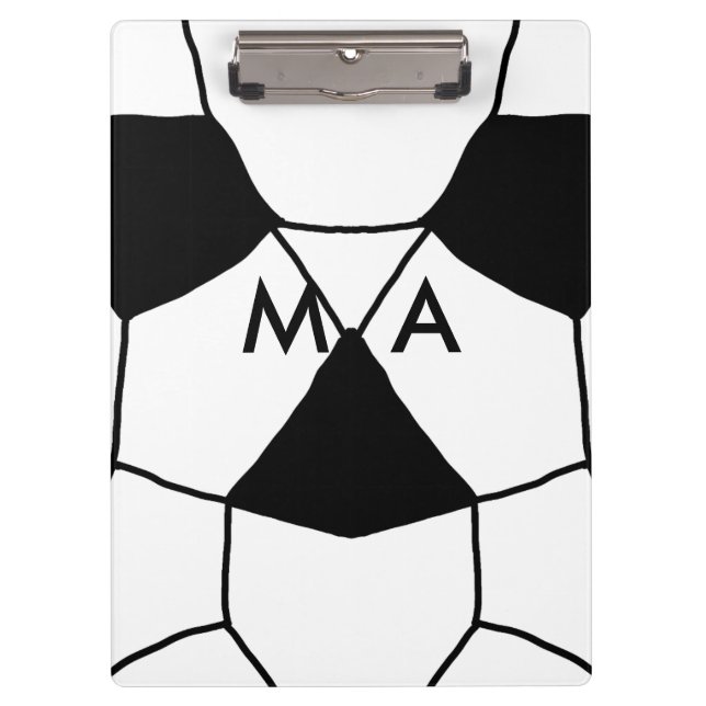 Simple monogram add your name letter man minimal t clipboard (Front)