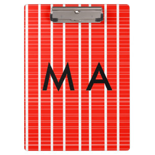 Simple monogram add your name letter man minimal t clipboard