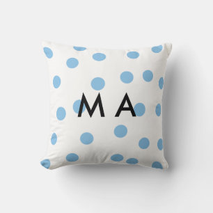 Simple monogram add your name letter man minimal t cushion