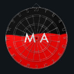 Simple monogram add your name letter man minimal t dartboard<br><div class="desc">design</div>
