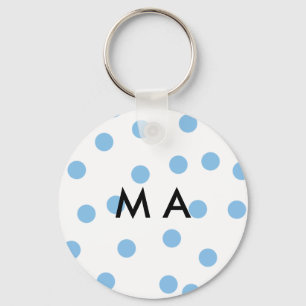 Simple monogram add your name letter man minimal t key ring