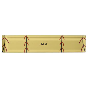 Simple monogram add your name letter man minimal t nameplate